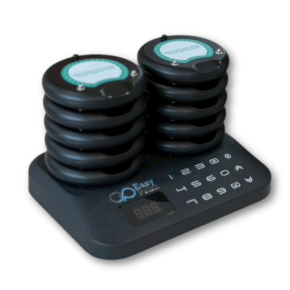 เครื่องเรียกคิวไร้สาย EASYPRINT QS-200 จำนวน 10 เพจเจอร์ สีดำ_2
